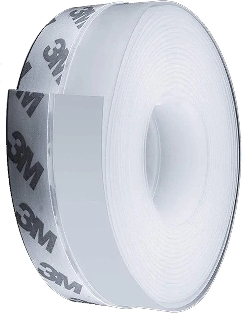 Weather Stripping Door Seal Strip 3M Silicone Self -Adhesive Tape for Bottom of Door, Door Draft Stopper Door Bottom Gap Replacement Strip Roll Soundproof. 