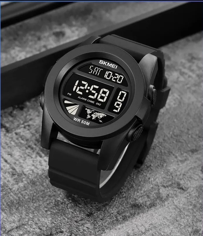 Men Fashion Stopwatch Luminous Waterproof Digital Sports Men's Watch ...