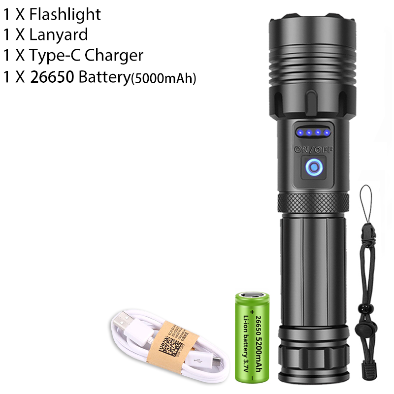 Super XHP120 Powerful Led Flashlight XHP90 High Power Torch Light Rechargeable Tactical Flashlight 18650 Usb Camping Lamp. 
