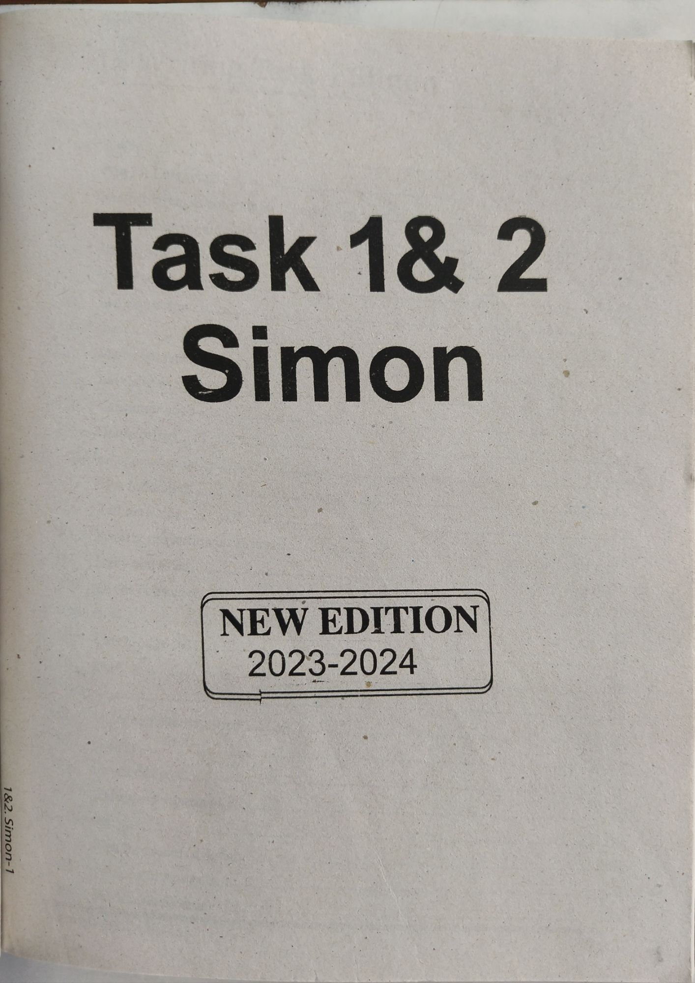 SIMON IELTS WRITING TASK 1 & 2. 