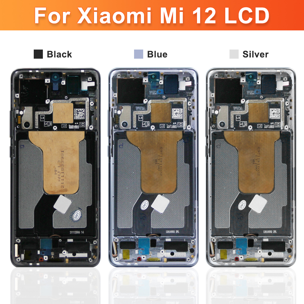 Original 6.28'' LCD for Xiaomi 12 Mi 12 Touch Screen Mi12 2201123G, 2201123C Display Assembly Mi 12X Mi12X 2112123AC 2112123AG. 