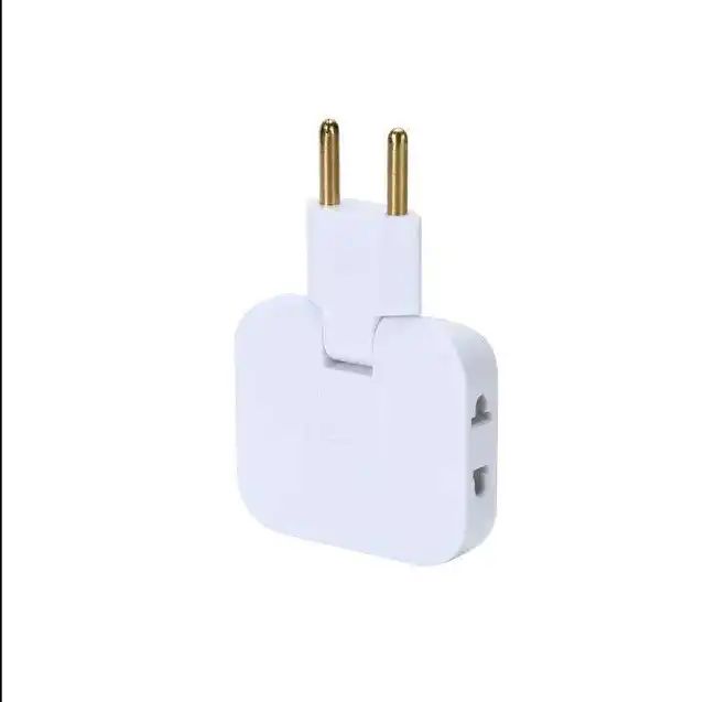 3 in 1 Mutli Plug Travel Adapter Socket (3 Power Socket) High Power EU Bangladesh Standard 180° Rotating Coverter Socket AC Adapter. 