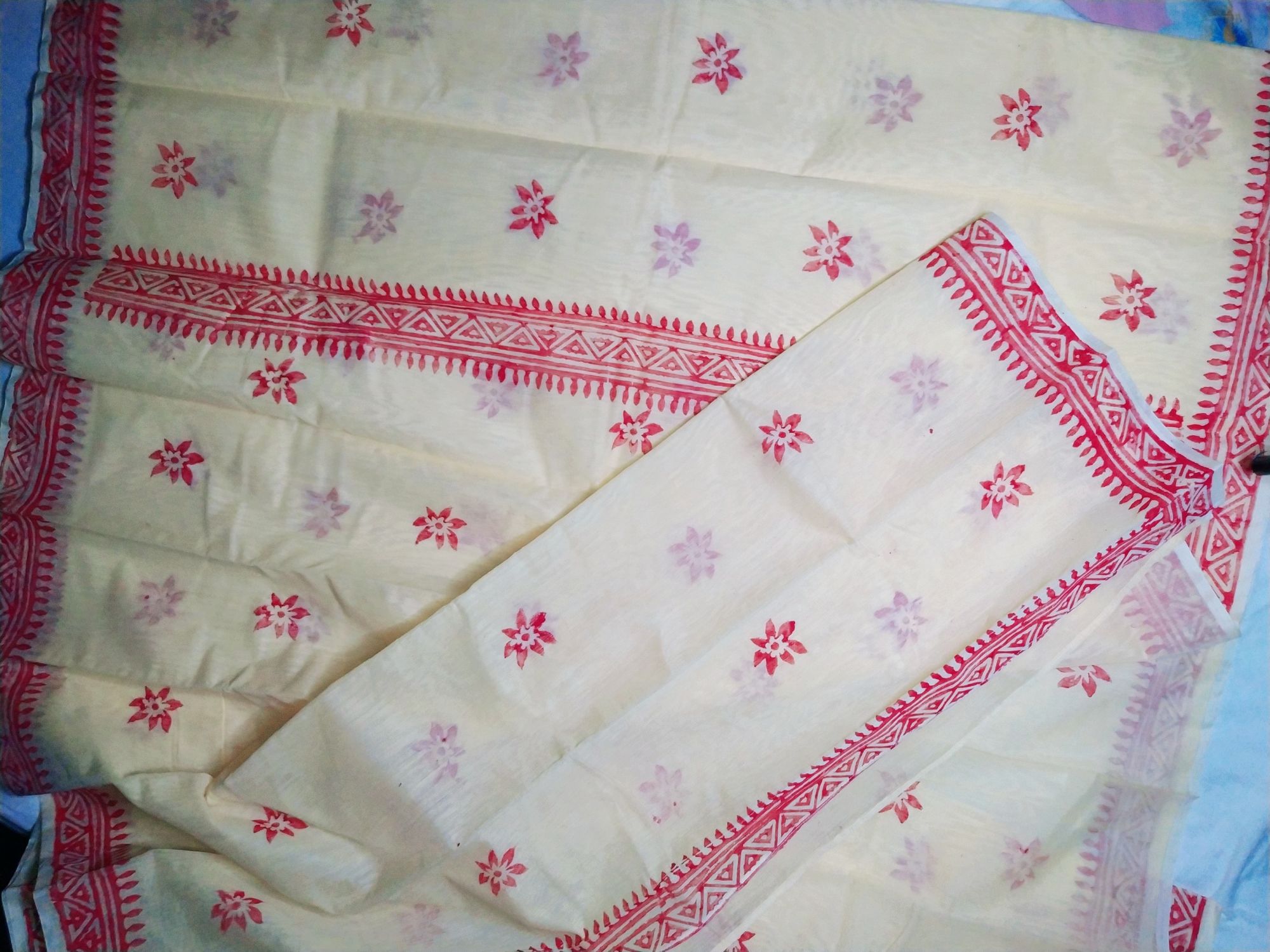 Pooja Special block saree