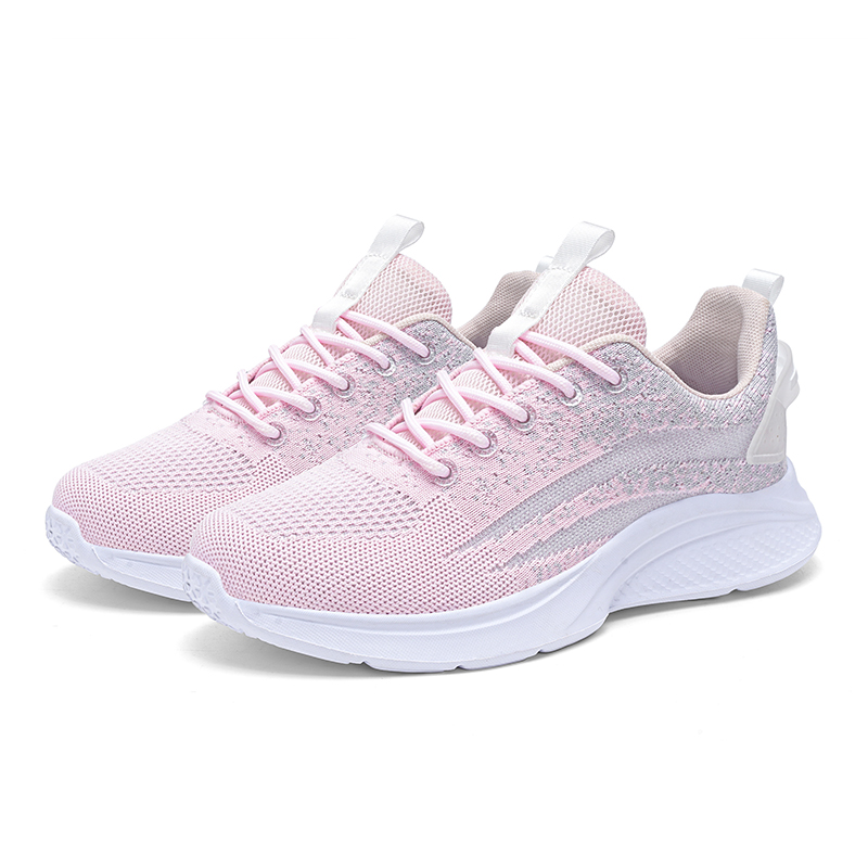 Four seasons flying weaver women's shoes High quality academic style classic low-top fashion soft soled student running shoes. 