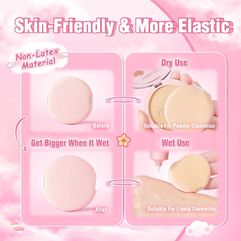 PINKFLASH Air Cushion Soft Double Side Use Puff Round Shaped Makeup Puff PF-T11#TL02
