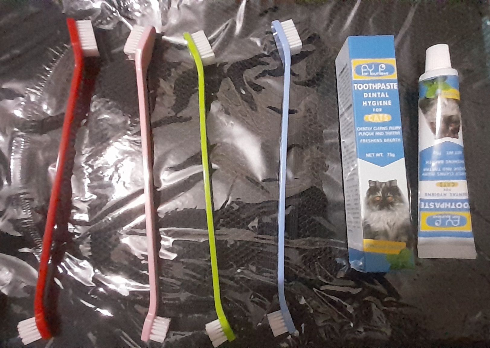 Cat Tooth Paste with 1 Piece Tooth Brash