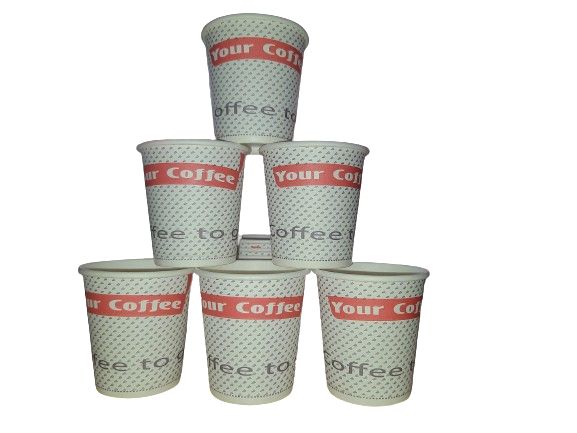 One Time Use Paper Coffee Cup 100ML--100 piece