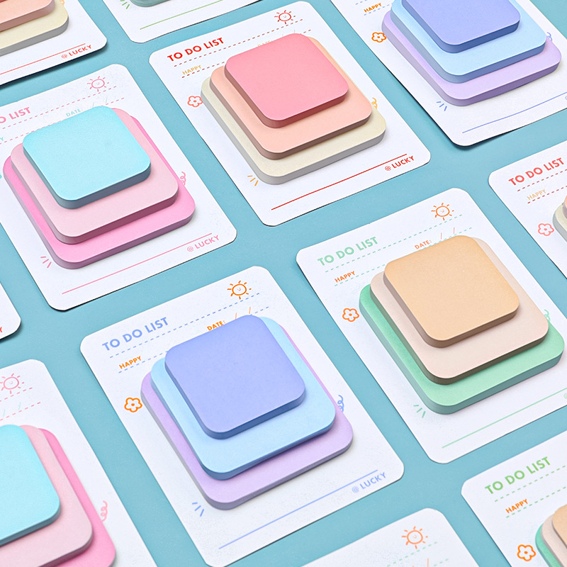 Cute Note, Color High-value Ins Wind Note Paper, Student Message N Times, Sticky Note Pad  Stationery  Kawaii. 