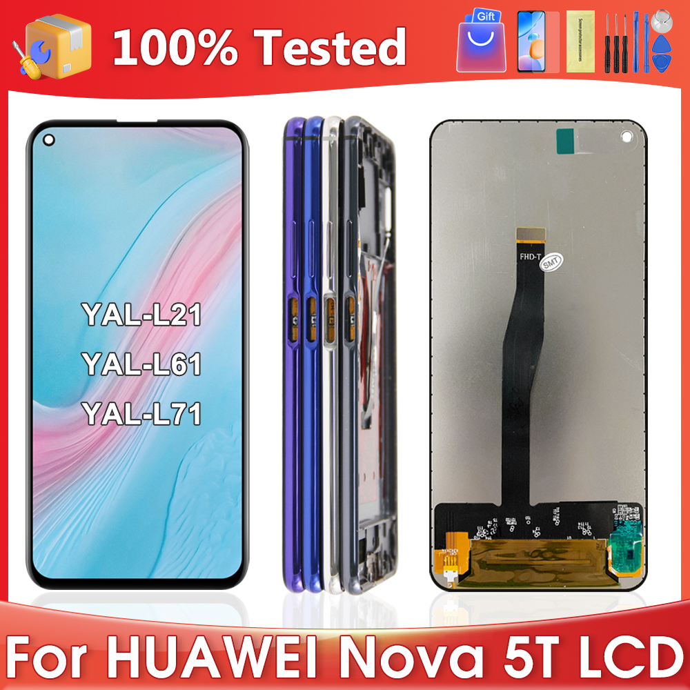 6.26''For HUAWEI Nova 5T For Honor 20 YAL-L21 L61 L71 L61D LCD Display Touch Screen Digitizer Assembly Replacement