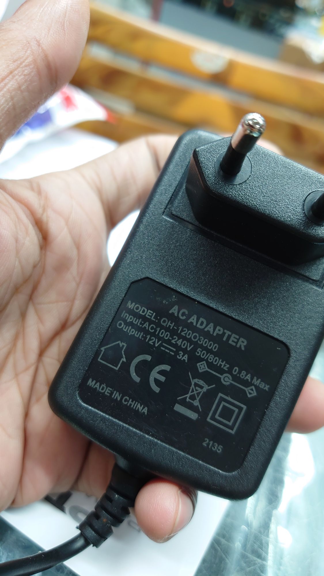 Mini ups charger 12V/3A Router Power Adapter (AC 100-240V To DC 12V, 3A)(2 years replacement warranty). 