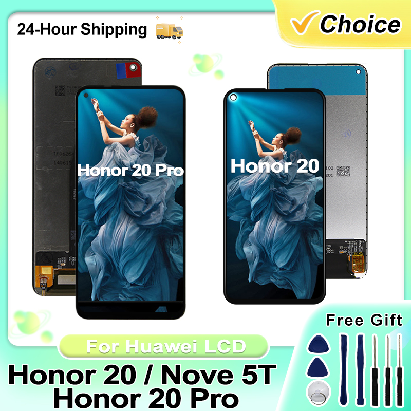 6.26" For Huawei Honor 20 Pro LCD YAL-AL10 YAL-L41 Display Touch Screen For Honor 20 LCD YAL-L21 YAL-AL00 LCD Replacement Parts. 