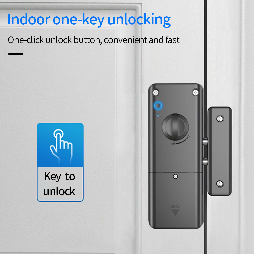 Smart Electric Motor Lock With Tuya App Keyless Entry Door Lock Concealed Invisible Installation IC Card Lock for Wooden Door. 