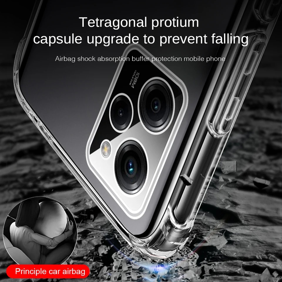 For Xiaomi Redmi Note 12 Pro Speed 5G (China Version) Shockproof Bumper Case with Clear Soft TPU Protective Phone Cover Anti-Scratch. 