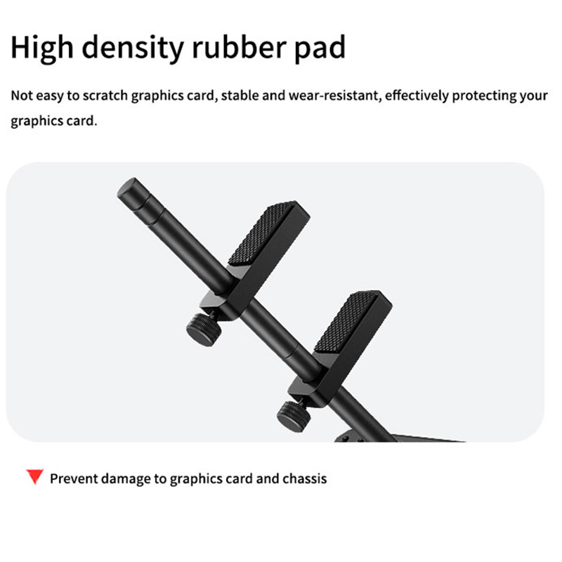 TEUCER VC-3 12/14cm Chassis Fan Position Aluminum Alloy Graphics Card Bracket Computer Case Accessories Prevent Droop Stand. 