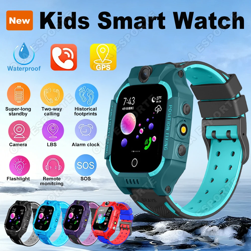 Kids 2G Smart Watch SOS Location Sim Card Call Child SmartWatch Camera Waterproof Boys Girl For Android IOS 2026 New
