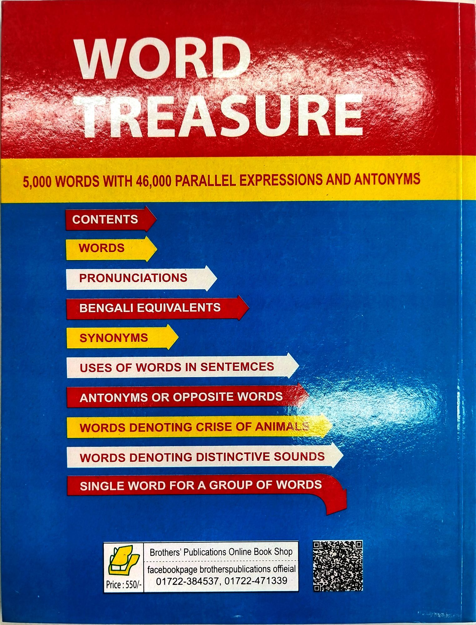 WORD TREASURE

(5,000 WORDS WITH 46,000 PARALLEL EXPRESSIONS AND ANTONYMS). 