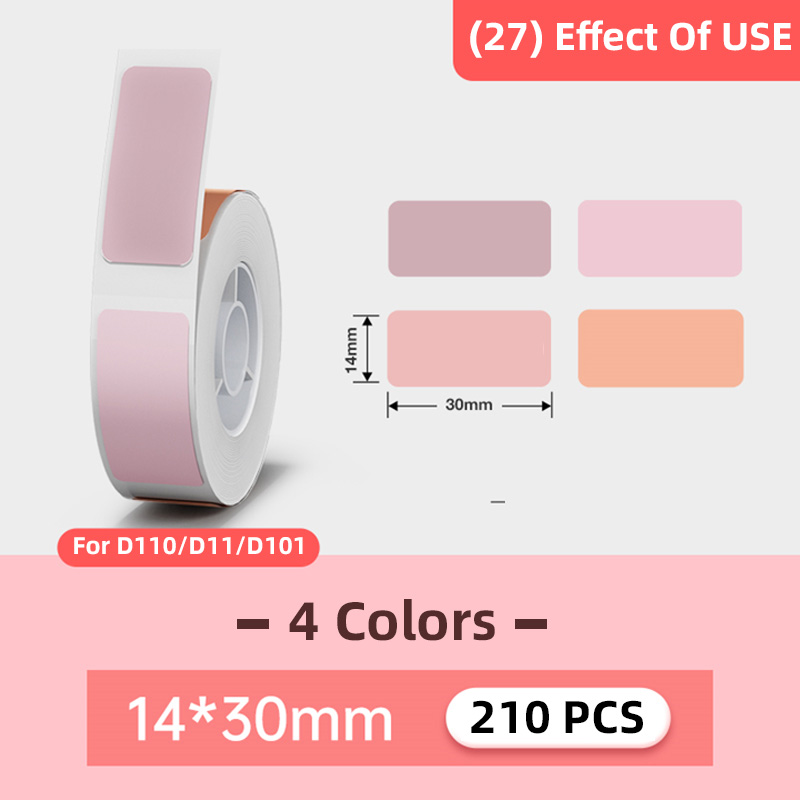 Niimbot  D101 D11 D110 Color Sticker Thermal Label Tag Waterproof Anti-Oil For Mini Portable Printer for mobile. 