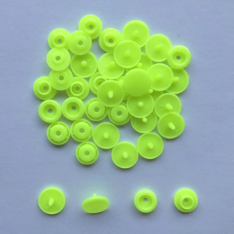 50 Sets Round Snaps Buttons For Bib T5 Plastic Press Button Fastener Snap For Clothes Accessories DIY Crafts 24Colors. 