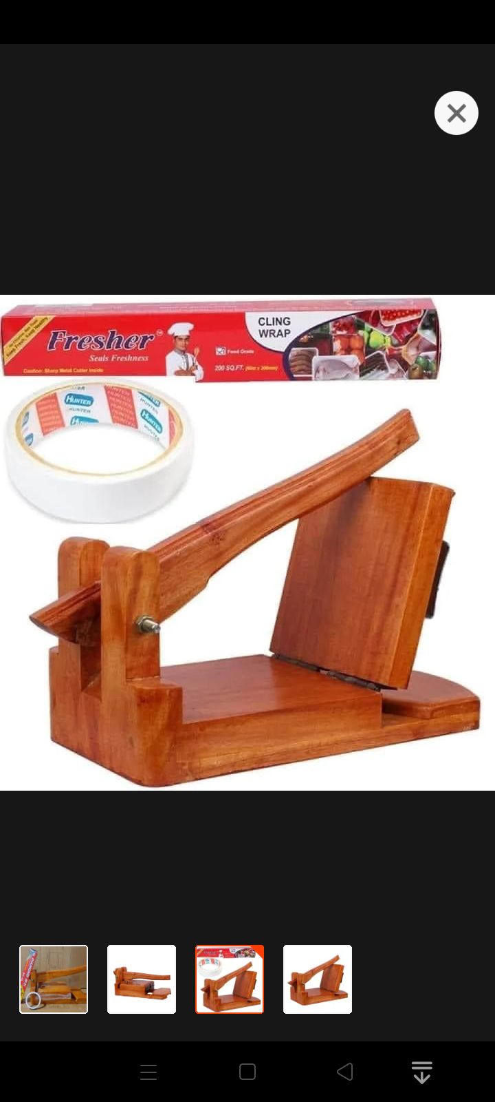 fresher wrap cling Plastic poly and tep on both sides for bread maker wooden. 