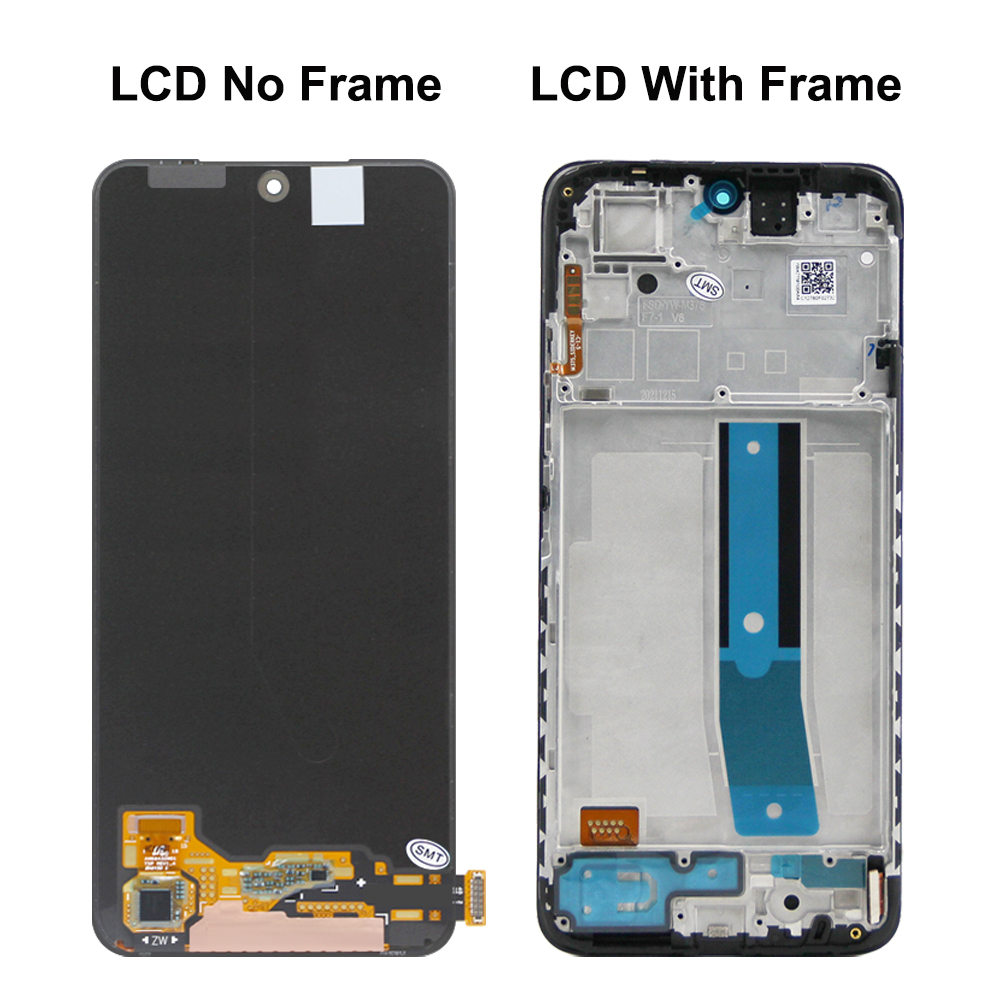 6.43" For Xiaomi Redmi Note 11 2201117TG LCD Display Touch Screen Digitizer Assembly For Redmi Note 11 2201117SG Screen +Frame. 