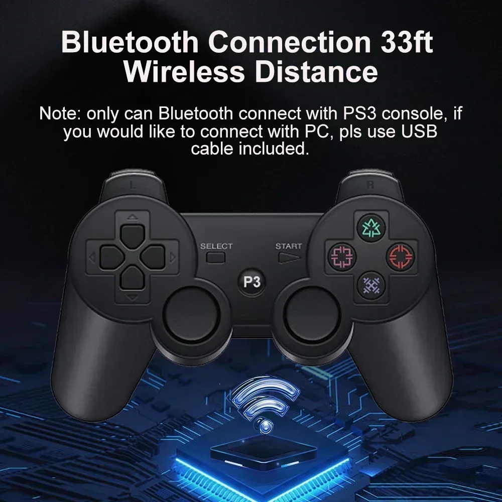 For SONY PS3 Controller Support Bluetooth Wireless Gamepad for Play Station 3 Joystick Console for PS3 Controle For PC. 