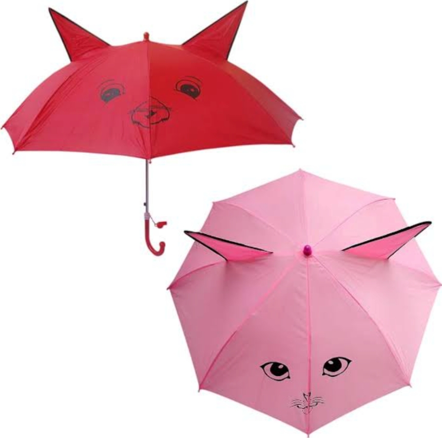 Kids Cat and multiple Ear Design Umbrella For Boys And Girls