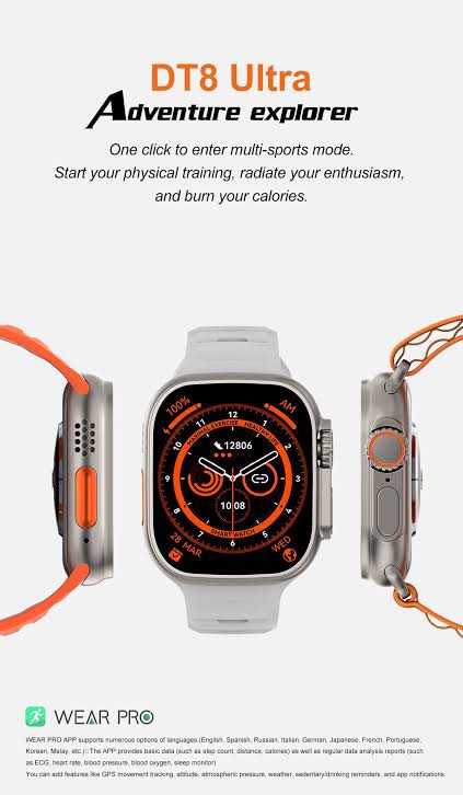 DT NO.1 DT8ultra Smart watch - AM Gadget. 
