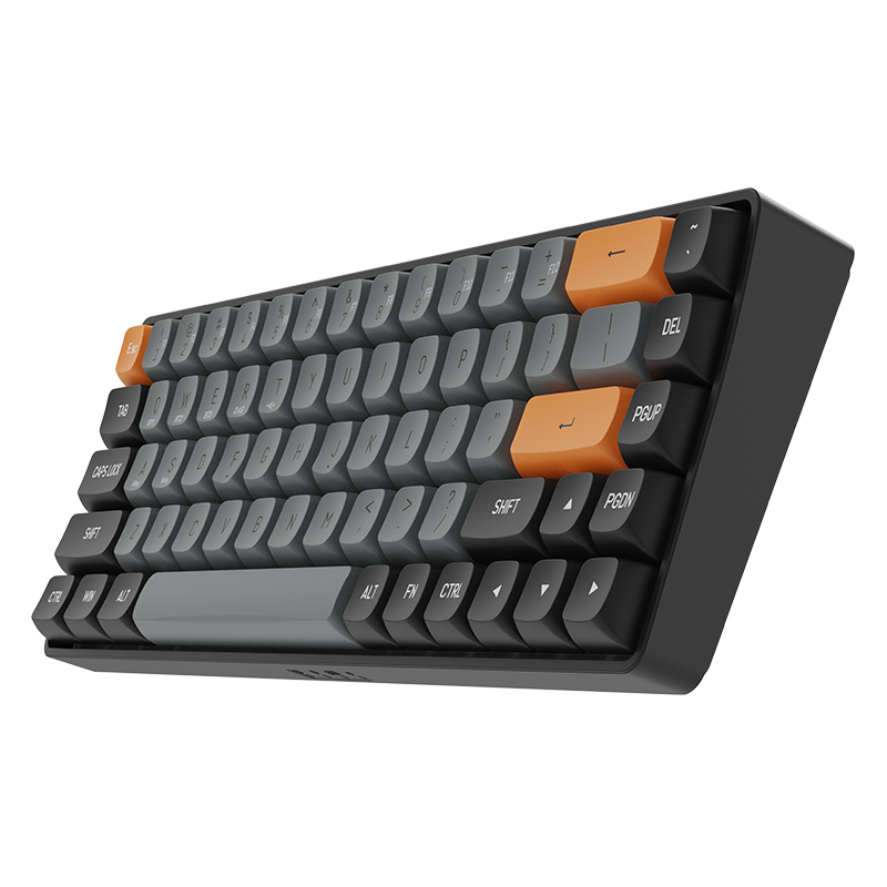 Darkflash GD68 Mechanical Keyboard 68 Keys Bluetooth USB Type-C Wired and 2.4 Wireless Red Switch Keboards for PC Laptop Phone. 