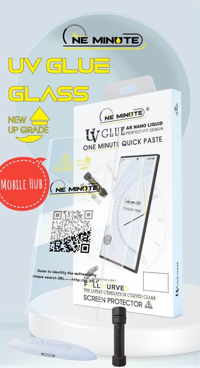 Redmi Note 14 Pro Plus (A+ GRADE) Premium UV Tempered Glass Screen Protector Curved with Liquid Glue and UV Light -Transparent Clear. 