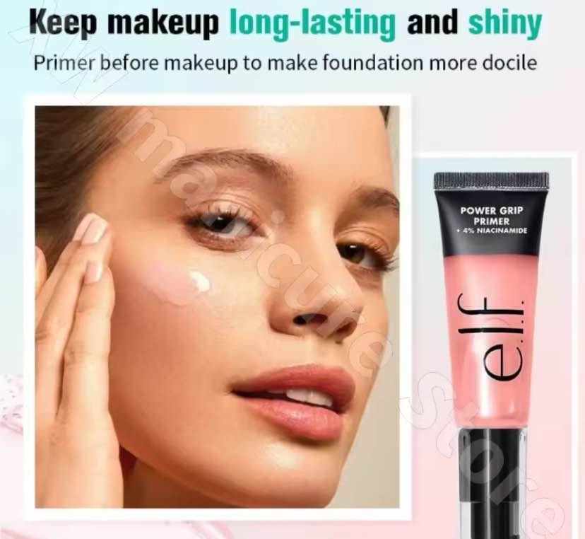 Elf Power Grip Pre-makeup Gel Even Skin Tone Invisible Pores Moisturizing Primer Concealer Isolation. 