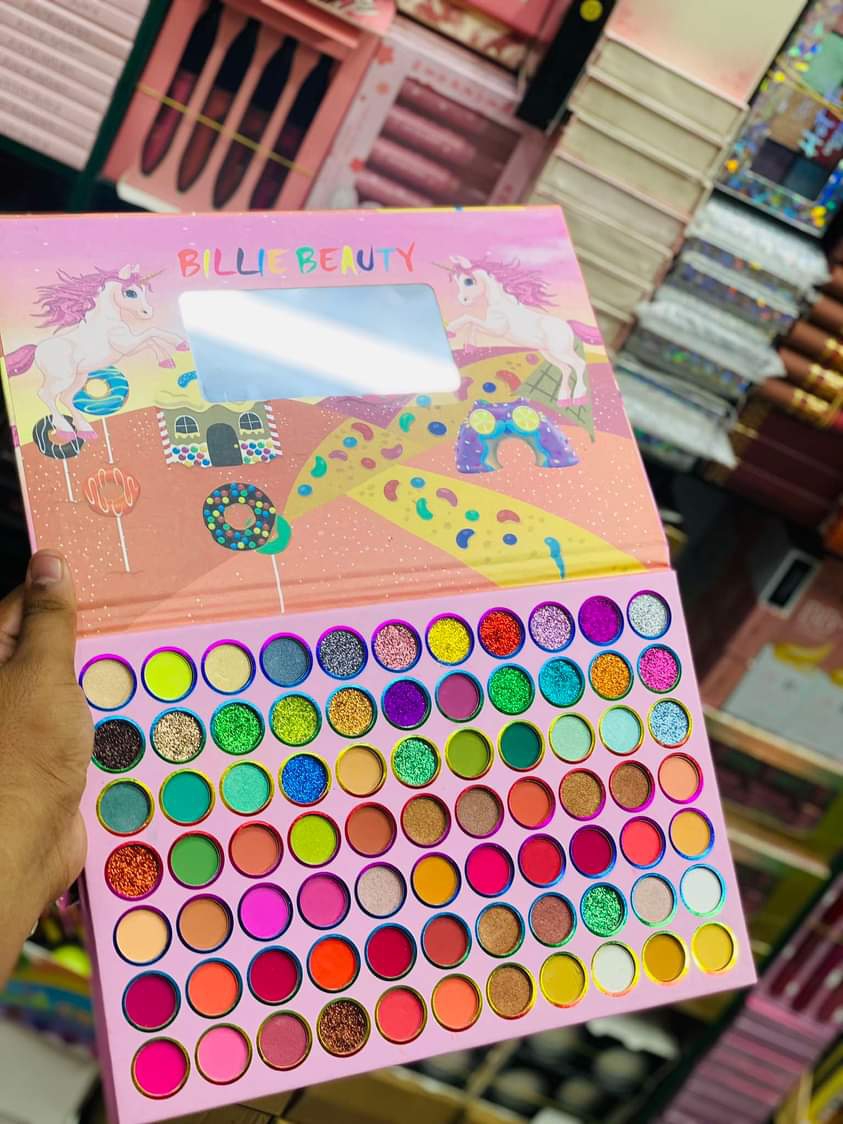 BILLIE Beauty 77 Color Eyeshadow Palette Matte Eyeshadow Glittery Eyeshadow Shimmer Eyeshadow Colorful Eyeshadow. 