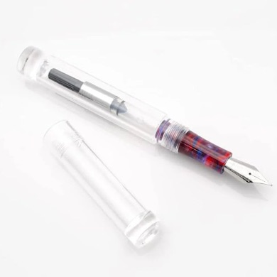 Moonman C1 EF Nib Transparent Large-capacity Eyedropper Fountain Pen with A Converter Gift Set. 