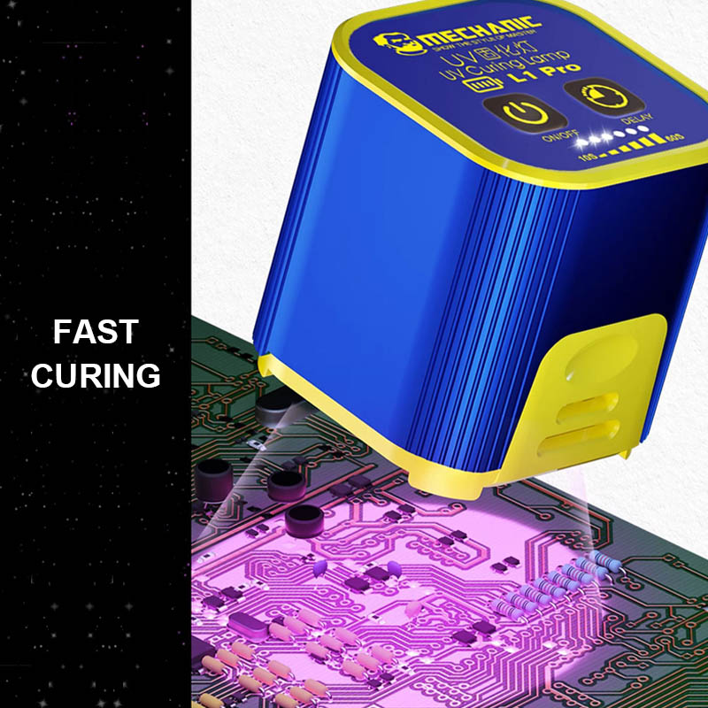 MECHANIC L1 L1 Pro UV Curing Lamp for Mobile Phone Repair Intelligent High Power Double Core Fast Curing Repair Light. 
