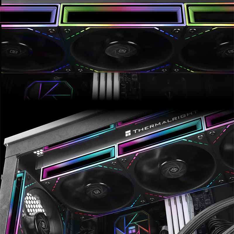 Thermalright TL-M12 12cm ARGB chassis cooling fan, unlimited frame fan, colorful halo PWM cooling fan. 