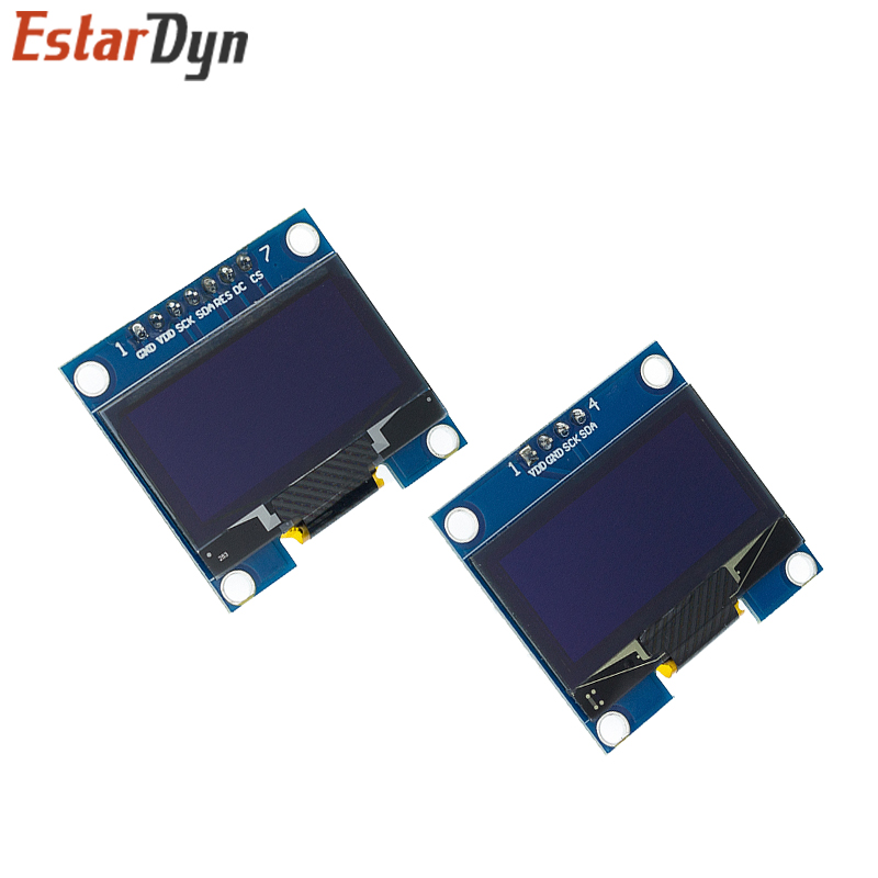 RoHS 1.3 inch OLED Module White/Blue  SPI/IIC I2C Communicate Color 128X64 1.3 inch OLED LCD LED Display Module 1.3" OLED Module. 