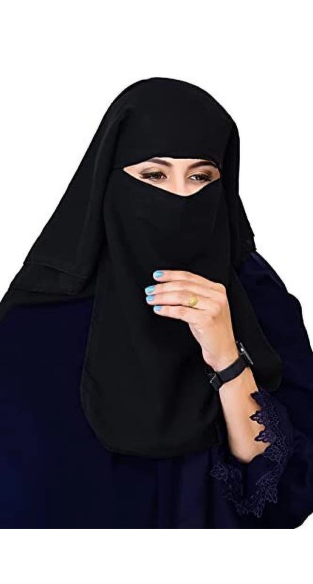 3 Layer Muslim Niqab for Women / 3 Layer Niqab Hijab for Women / Niqab Collection.. 