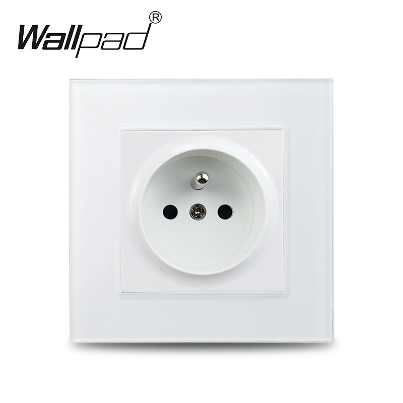 16A French Poland Belgium Standard Power Socket Fast Usb Type C Crystal Glass Panel Euro Electrical Outlet A Type-C Plug. 