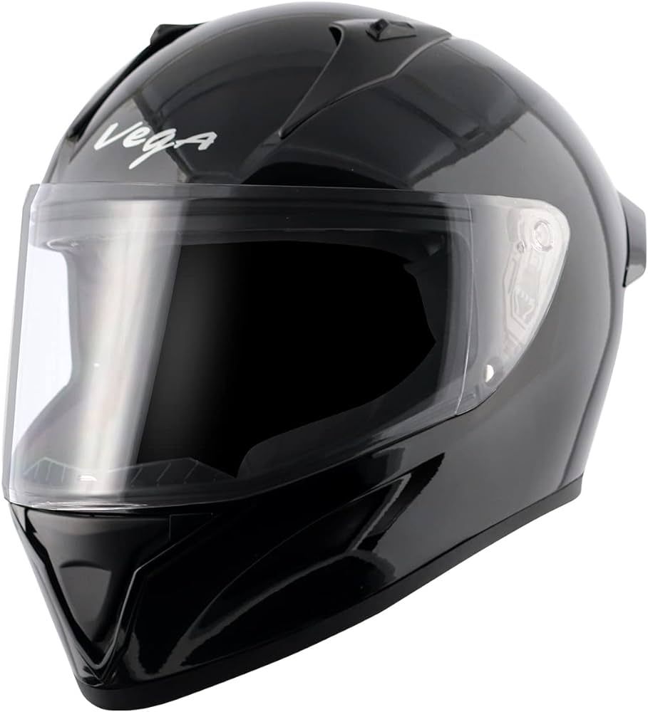 Solid Black Full Face Bike Helmet