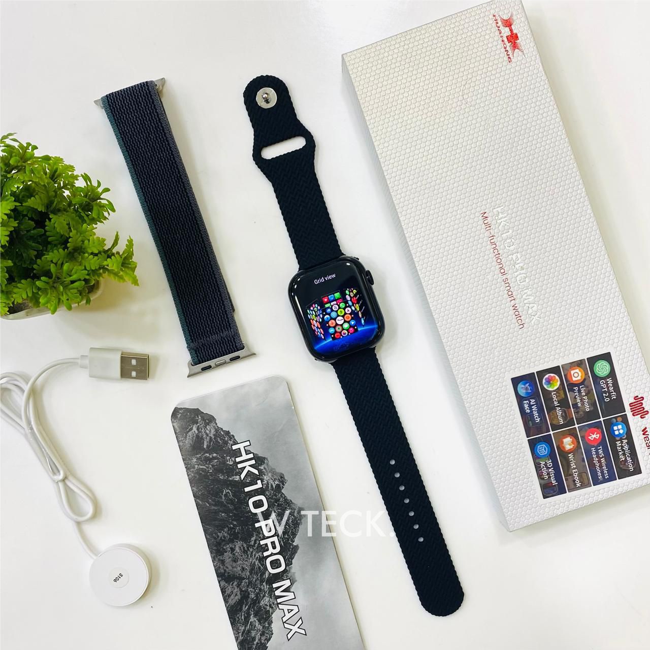 HK10 PRO MAX AMOLED DISPLAY (multifunctional smart Watch). 
