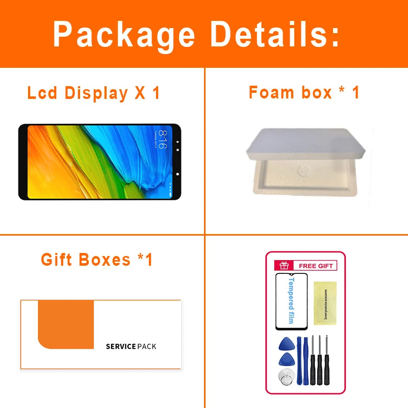 5.7" LCD Display For XIAOMI Redmi 5 LCD Touch Screen Digitizer Assembly For Redmi 5 LCD MDG1 MDI1 LCD Replacement Screen. 