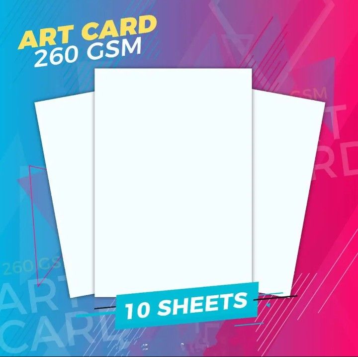 Paper Board Swidish Board or Art Card A4 Size Art Paper 10 sheet or pcs. 