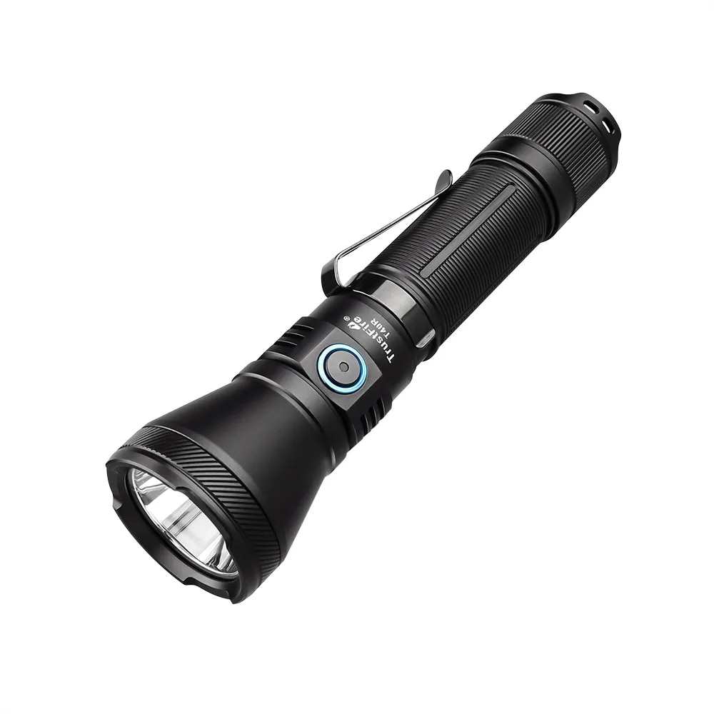 Trustfire T40R Tactical Rechargeable lamp 1800Lumen 550Meter Beam Range Led Flashlight with Usb Charging Self-defense IP68 Torch. 