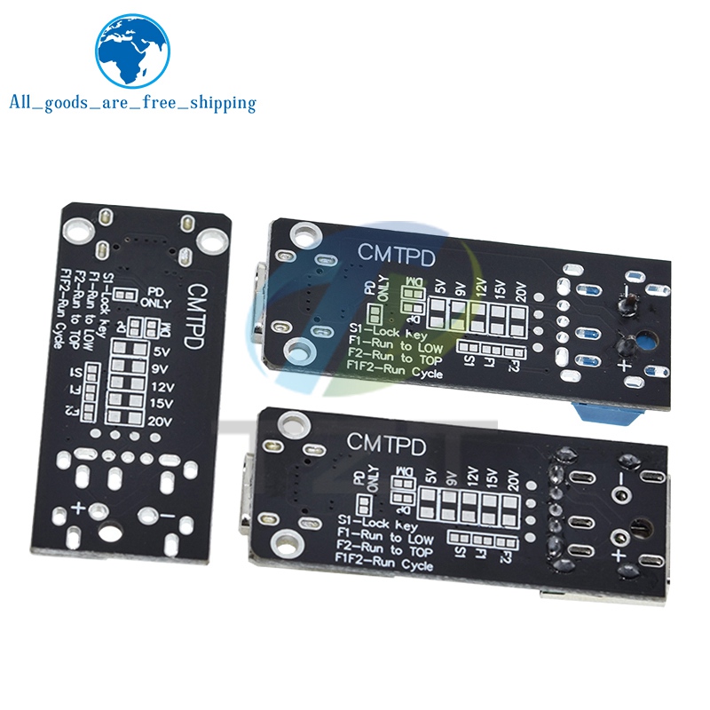 DIYTZT 100W 5A USB-C Fast Charge Trigger Module PD/QC Decoy Board Fast Charge USB Type-c PD 2.0 3.0 Power Delivery Boost Module. 