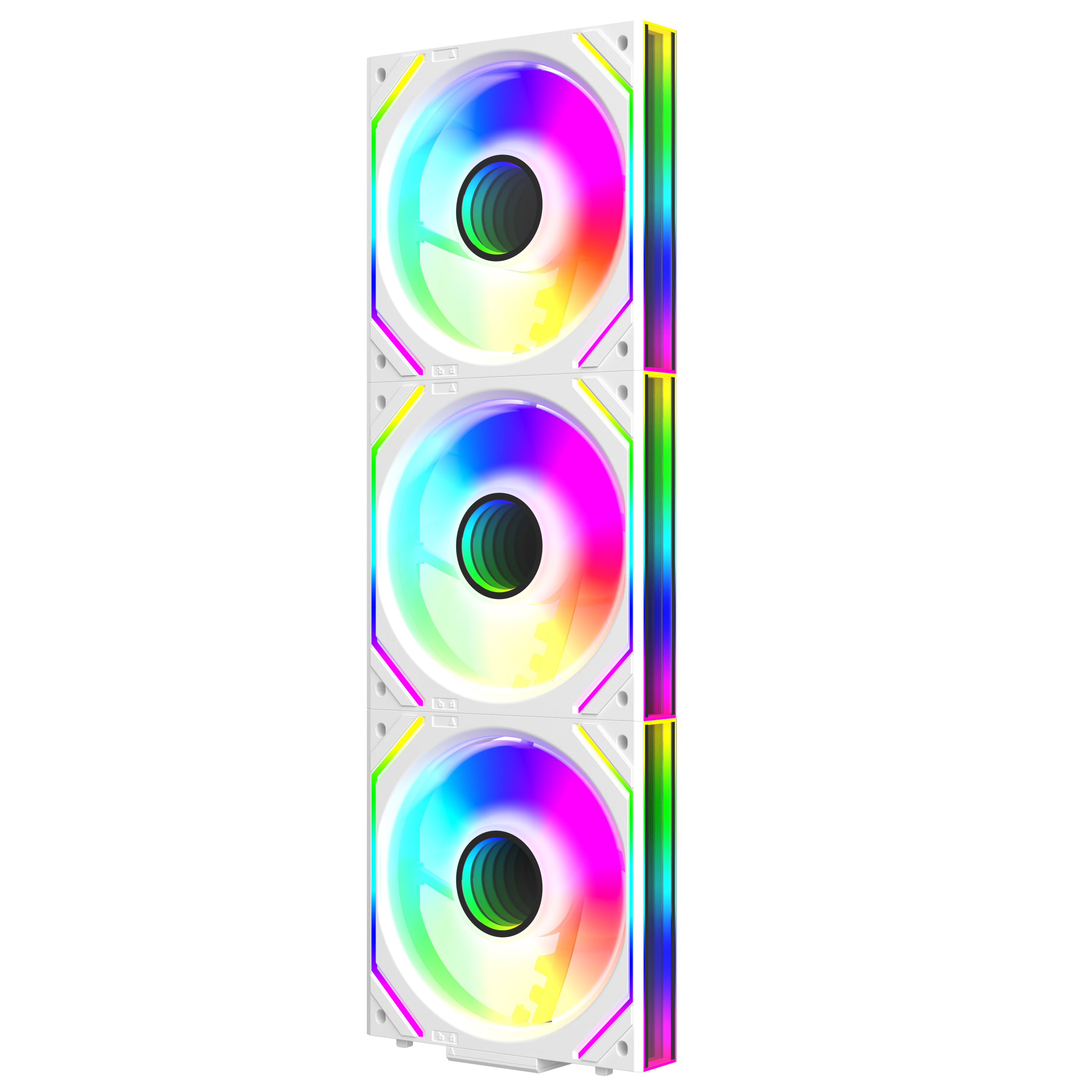 Jungle Leopard V2 Case Fan Magic Block Free Splicing 120mm PC Computer 3PIN Radiator Cooler 12V Chassis Fan 5V ARGB Divine Light. 