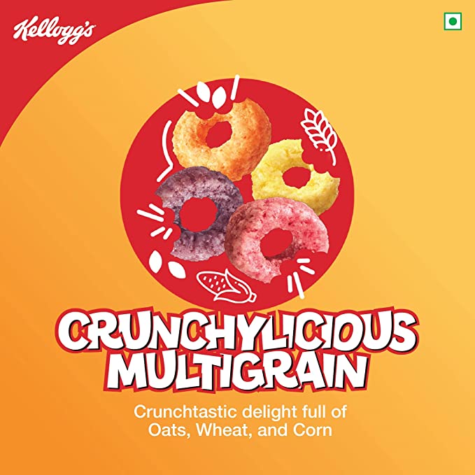 Kellogg's Froot Loops Crunchy Multigrain Breakfast Cereal 285g. 