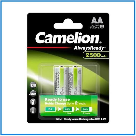 Camelion AA 2500mAh 1.2V Rechargeable Battery 2pcs