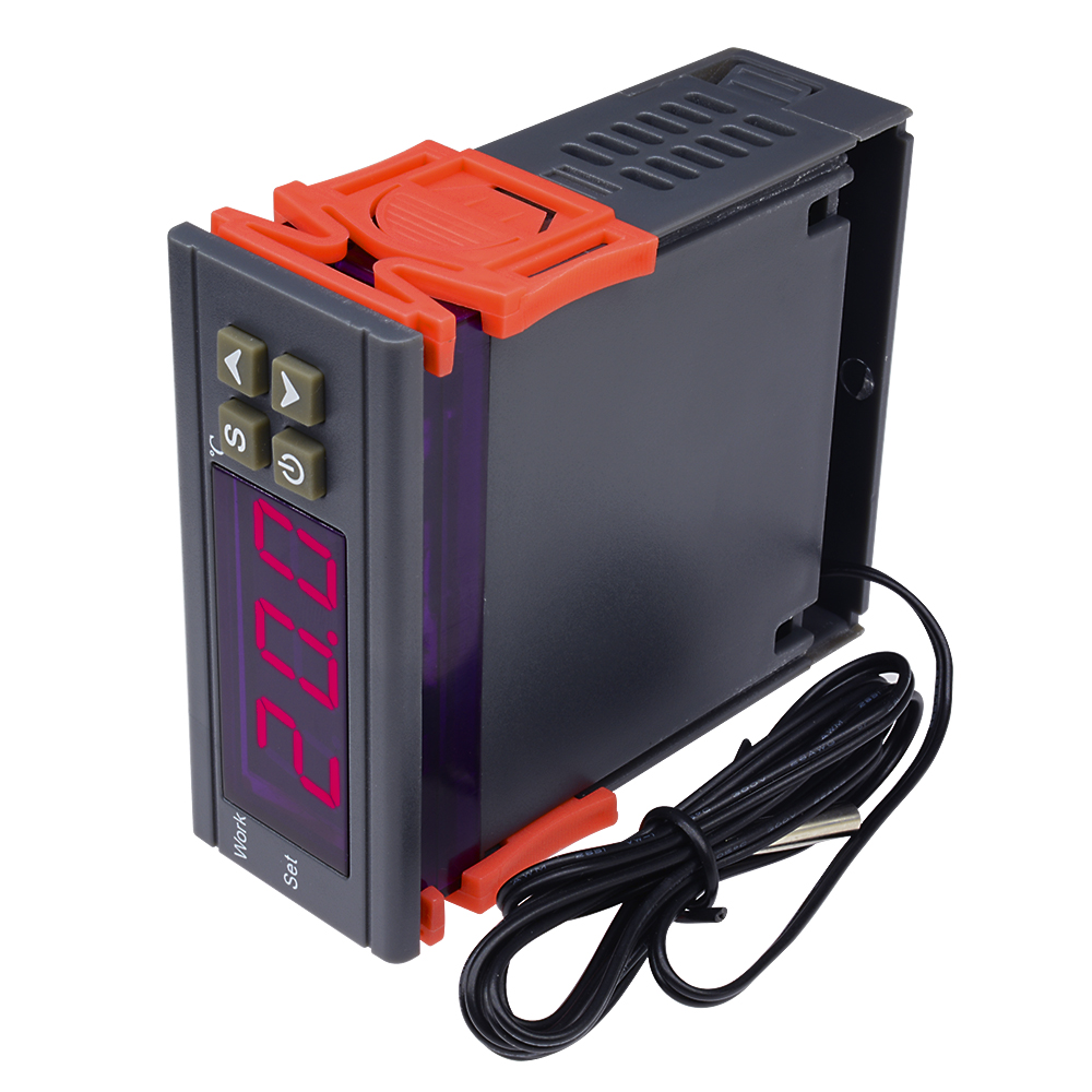 MH1210W Temperature Controller DC12V/24V AC90-250V/AC110-220V 10A Thermostat (with sensor) Heating and cooling control. 
