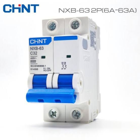 CHINT orginal premium quality MCB DP 2P miniature circuit breaker 16A to 63A same price