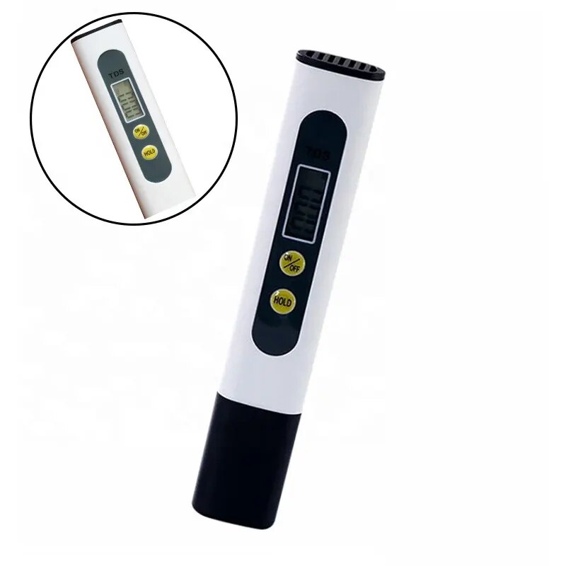 White TDS Testing Pen Household Water Testing Pen Water Quality Testing Tool Hardness Impurity Detector 1PC. 