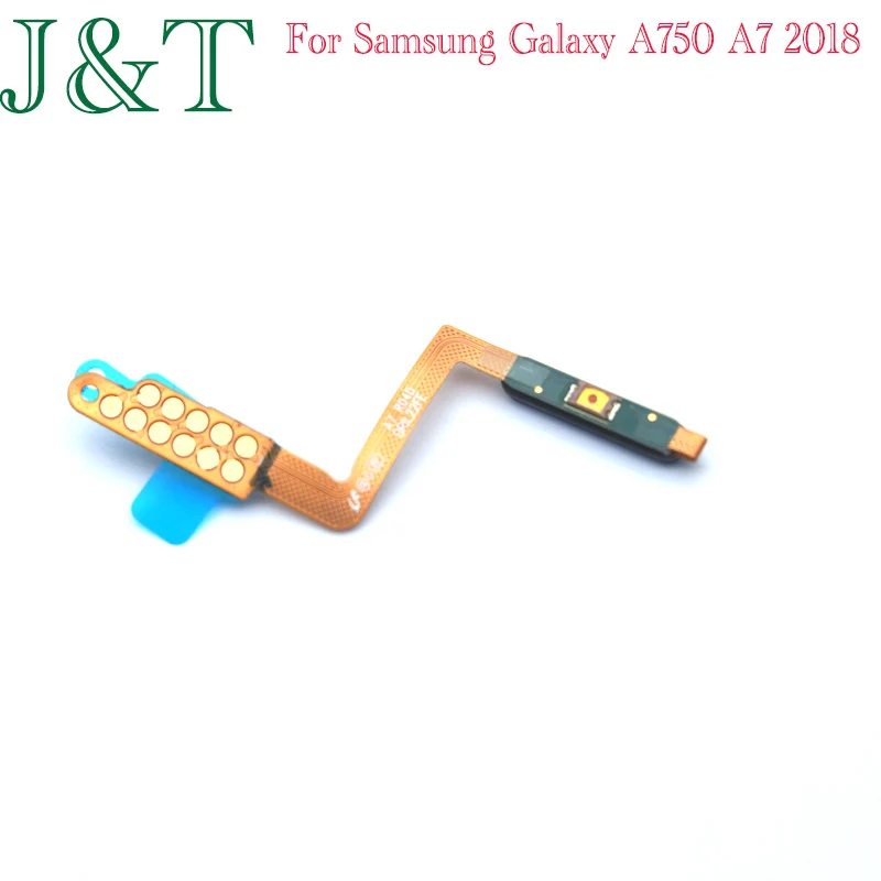 For Samsung Galaxy A750 A7 2018 A750F Fingerprint touch ID sensor Finger Power Switch on Off Side Button Key Flex Cable. 